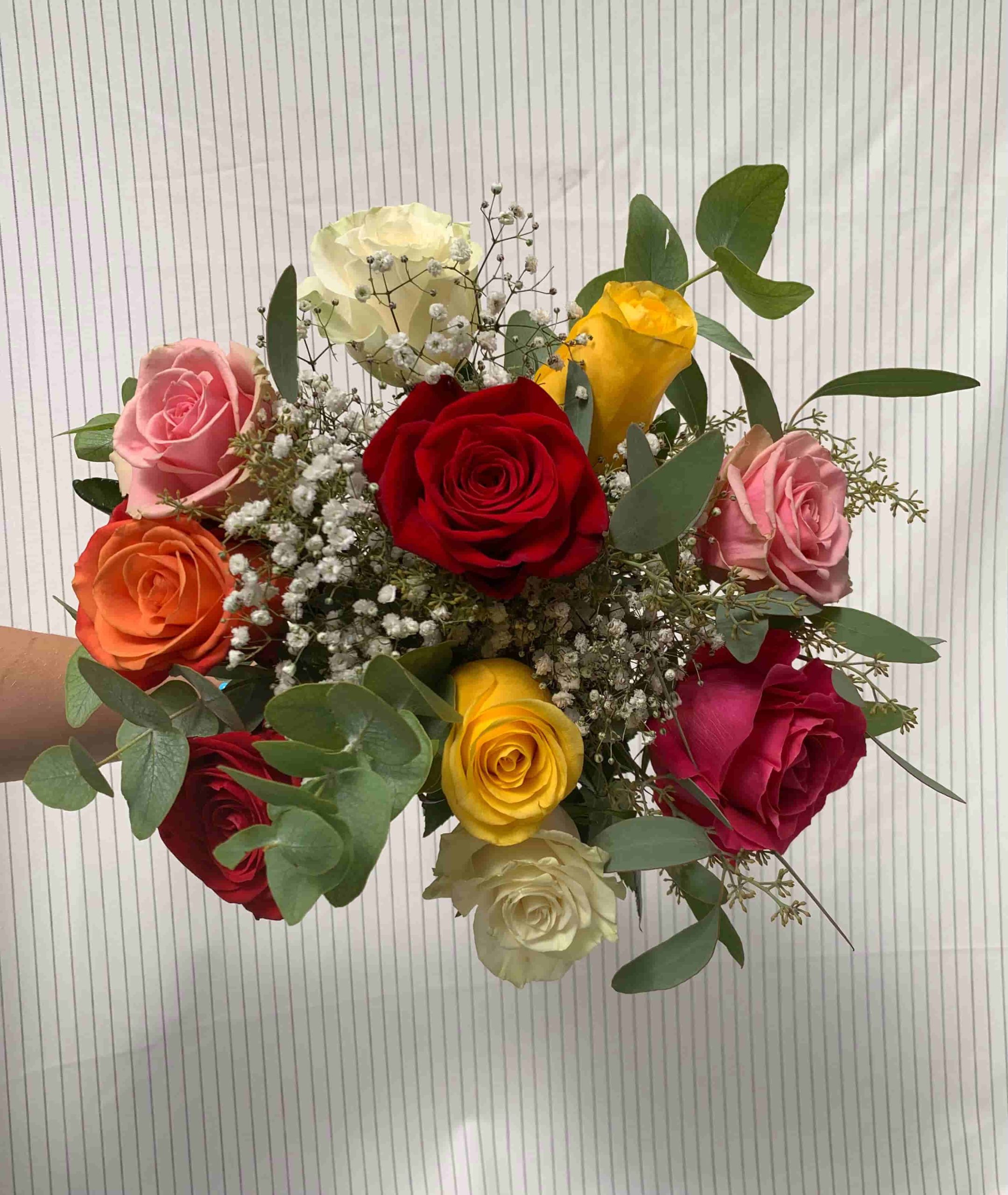 Fleuriste-Narbonne-Bouquet de roses Multicolores